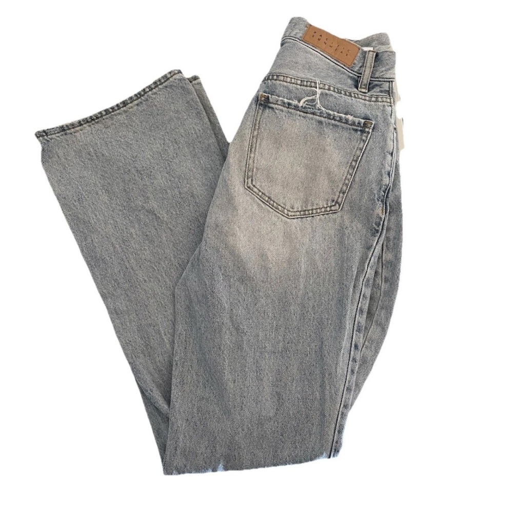 Pacsun Women's Blue High Rise Straight Bootcut Denim Jeans Pants Size 26 Button